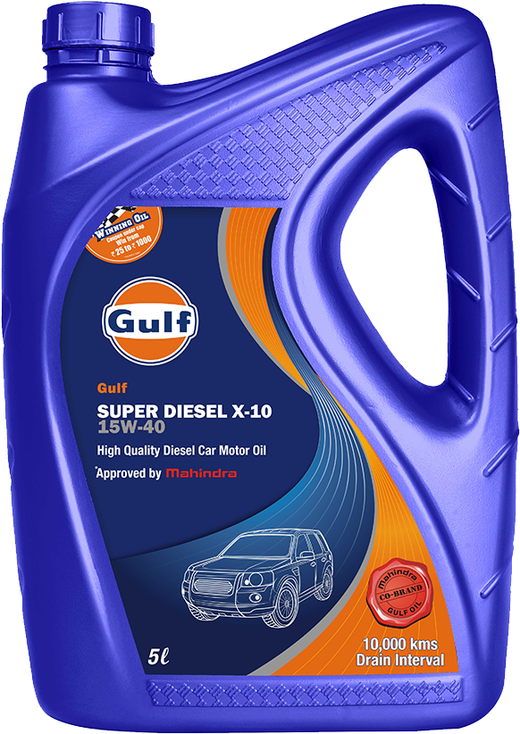 Super Diesel X-10 - Gulf Gear Oil 90 (638x1134), Png Download