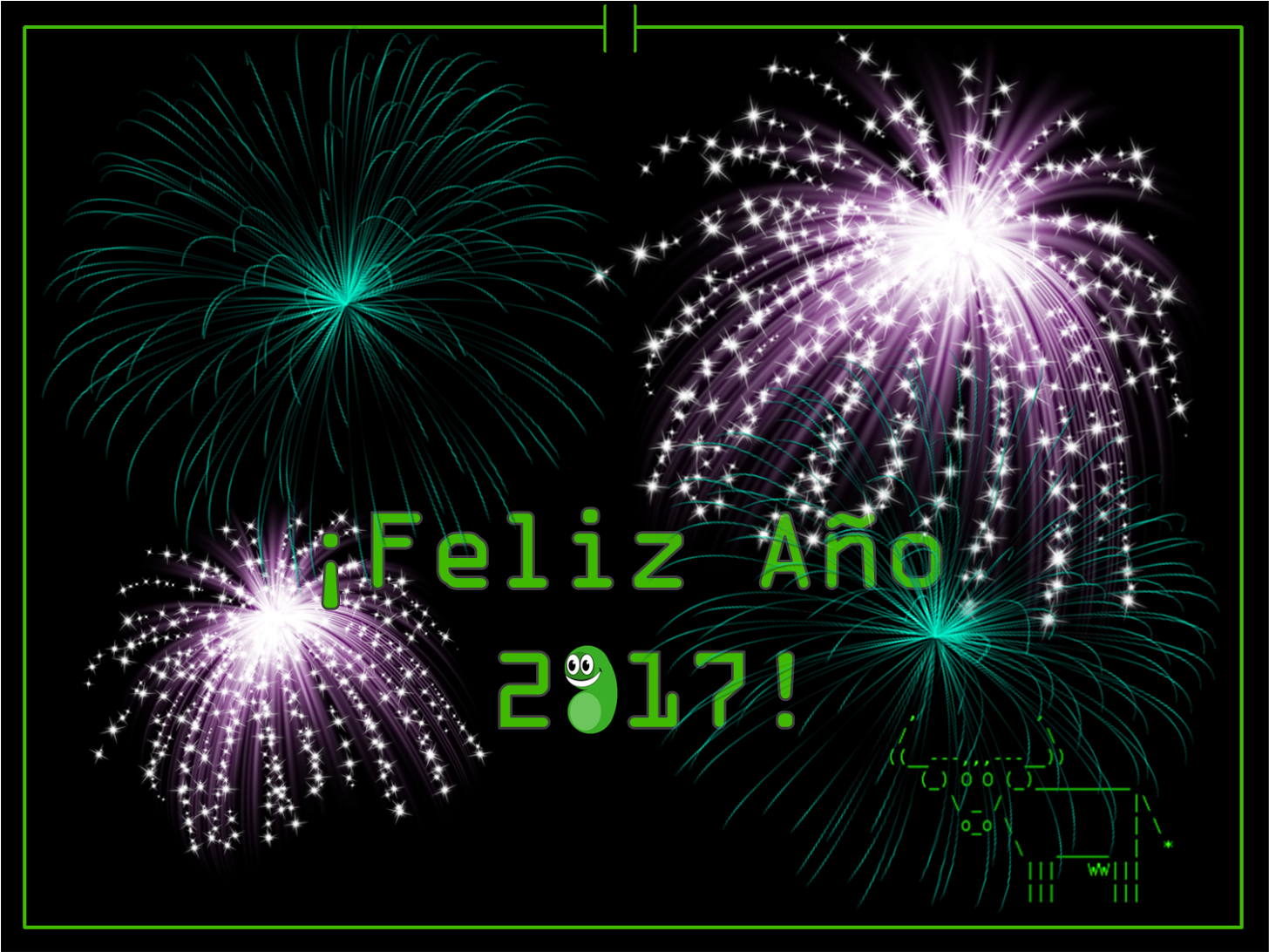 ¡feliz Año Nuevo 2017 - Fireworks (1600x1276), Png Download