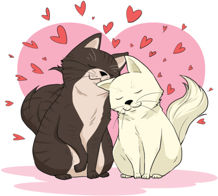Creatures In Love Vector Illustration - Illustration Of Love In Animals (490x490), Png Download