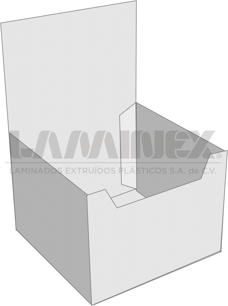 Caja De Coroplast Lamicorr Laminex Copia - Hacer Una Caja De Coroplast (757x1015), Png Download