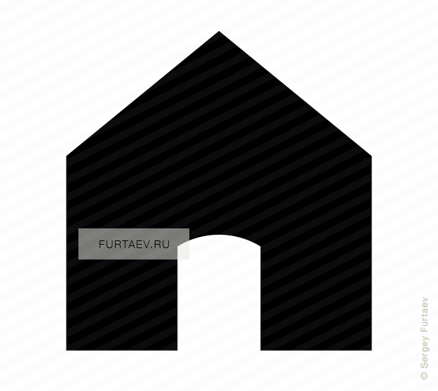 Vector Icon Of House - Hut (620x553), Png Download