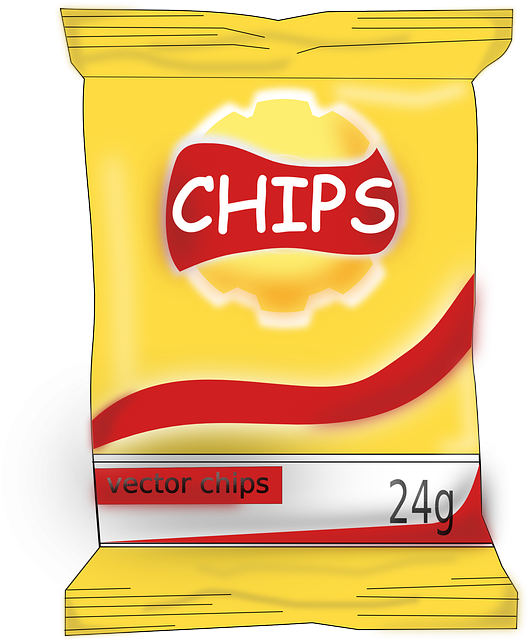 Snack Clipart Png - Clipart Chips (548x640), Png Download