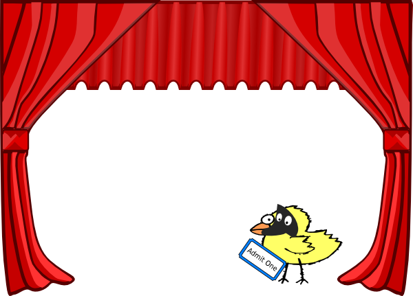 Talent Show Cliparts - Theatre Curtains Clip Art (600x431), Png Download