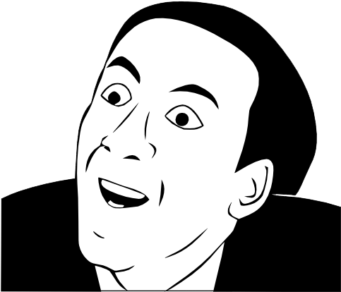 Nicolas Cage Meme Cartoon (500x500), Png Download