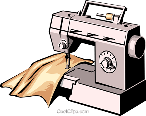 Máquinas De Costura Livre De Direitos Vetores Clip - Sewing Machine Clip Art (480x379), Png Download