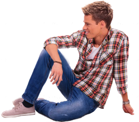 Share This Image - Guy Sitting Png (454x397), Png Download