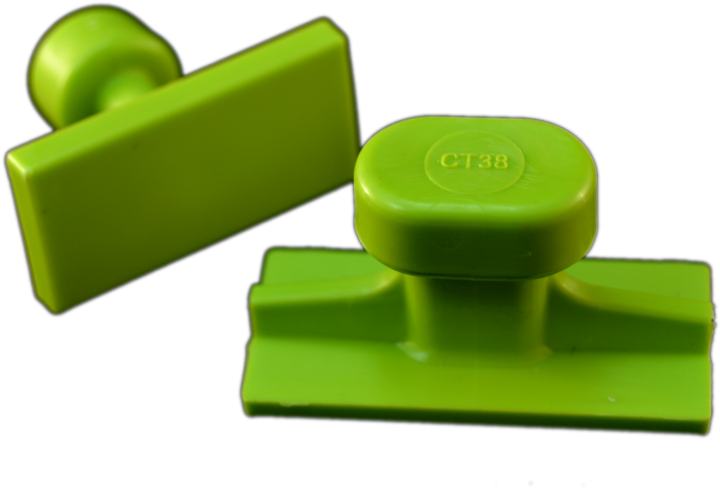 Green 38mm Small Crease Tab - Push & Pull Toy (800x800), Png Download
