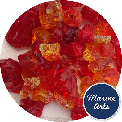 Lava Flow Red Pebbles, Marine Arts - De Marchi (395x395), Png Download