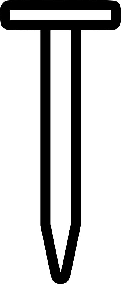 Nail Comments - Silhouette (420x980), Png Download