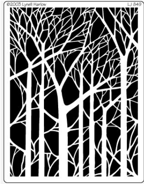 Bare Trees - Dreamweaver Stencil - Trees (378x378), Png Download