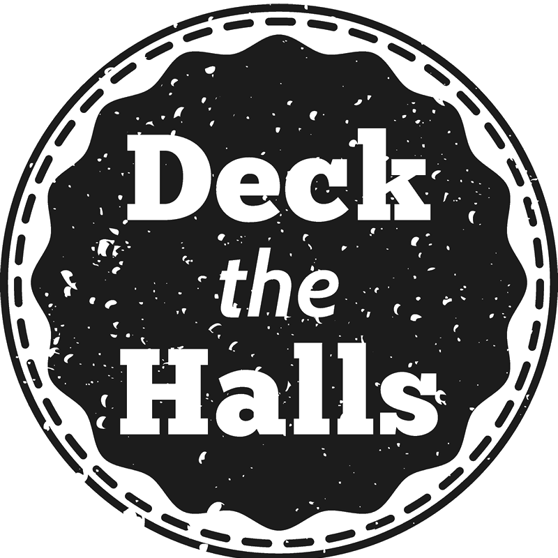 Deck The Halls Distressed Stamp - Mrs. (800x800), Png Download