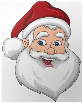 Santa Claus Cartoon Face (400x400), Png Download
