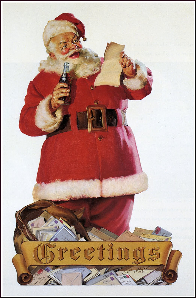 Santa Claus Mask - Kurt Adler Coca-cola Santa Bottle Caps Set Of 3 Ornaments (1000x1000), Png Download