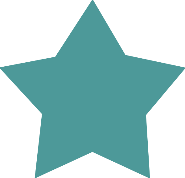Yellow Sunburst Background - Teal Star Clip Art (600x577), Png Download