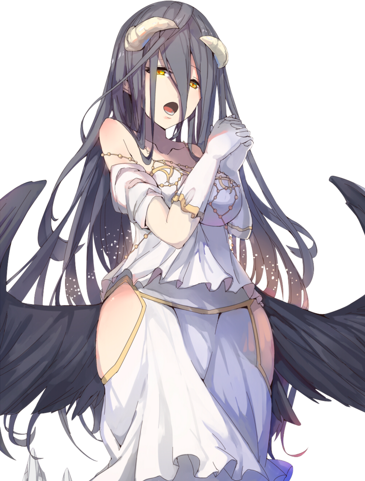 Report Abuse - Overlord Albedo Anime (751x987), Png Download