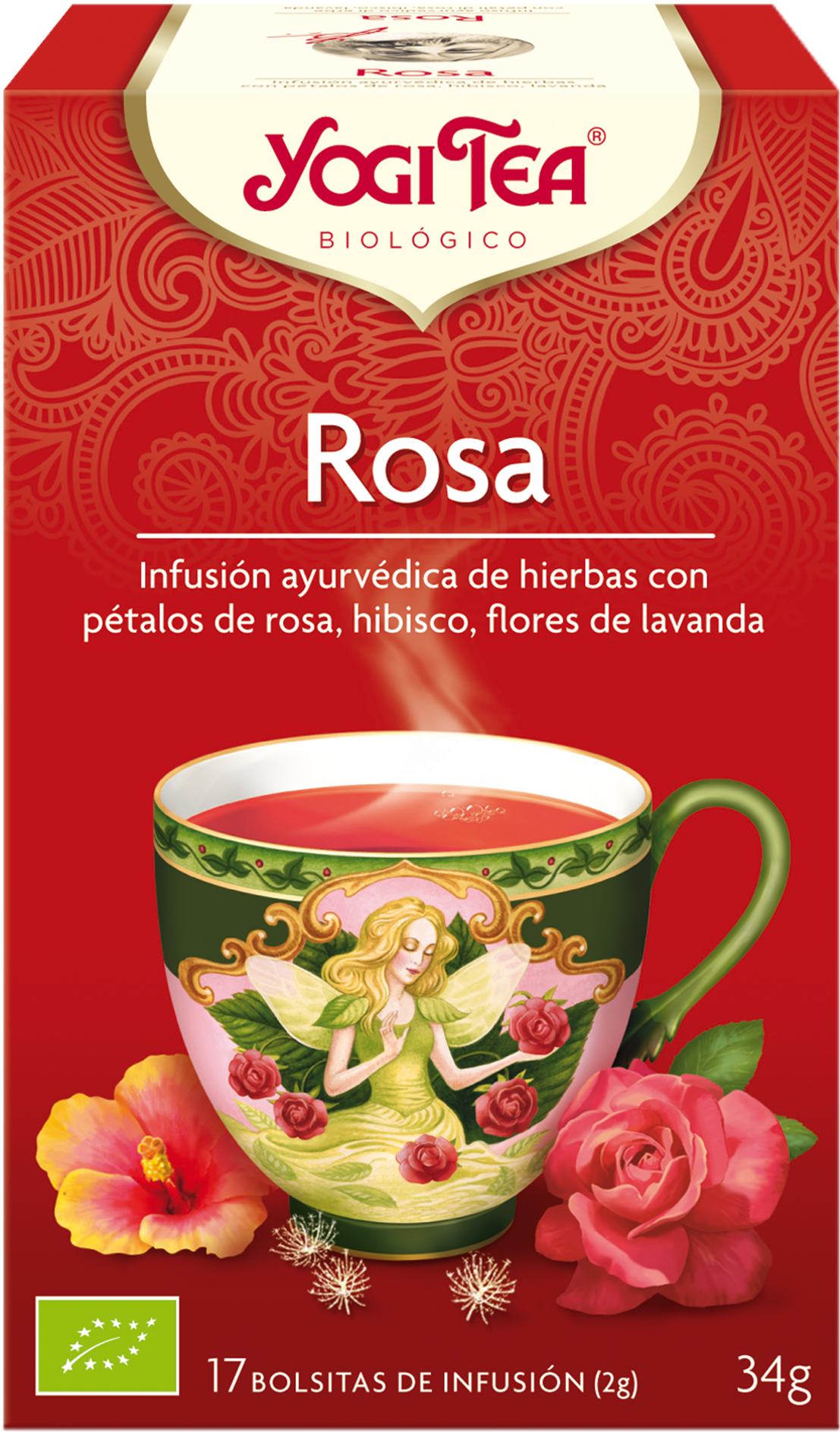 Yogi Tea Rose Hibiscus (1400x2100), Png Download