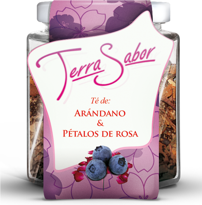 Infusión De Arándano Y Pétalos De Rosa - Blueberry (708x744), Png Download