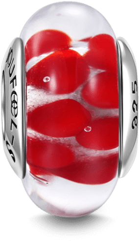 Murano Glass Charms Soufeel Rose Petals Murano Glass (750x750), Png Download