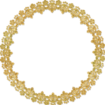 Circle Framegolden Frameround Fram - Gold Frame Png Hd (400x400), Png Download