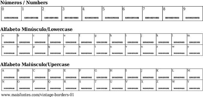 Font Details Vintage Borders - Naptár 2011 (689x640), Png Download