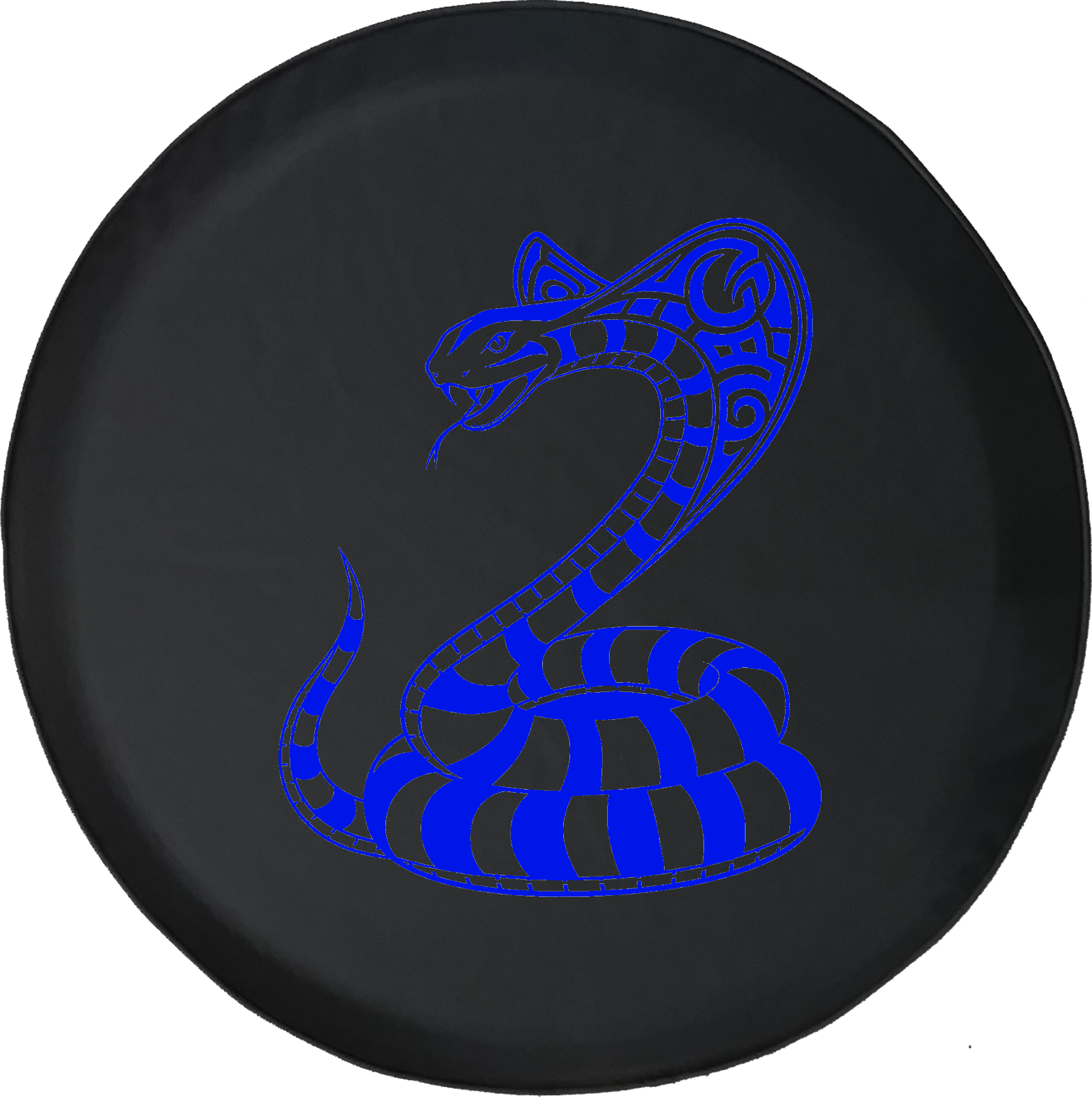 King Cobra Snake Attack Offroad Jeep Rv Camper Spare - Circle (1768x1777), Png Download