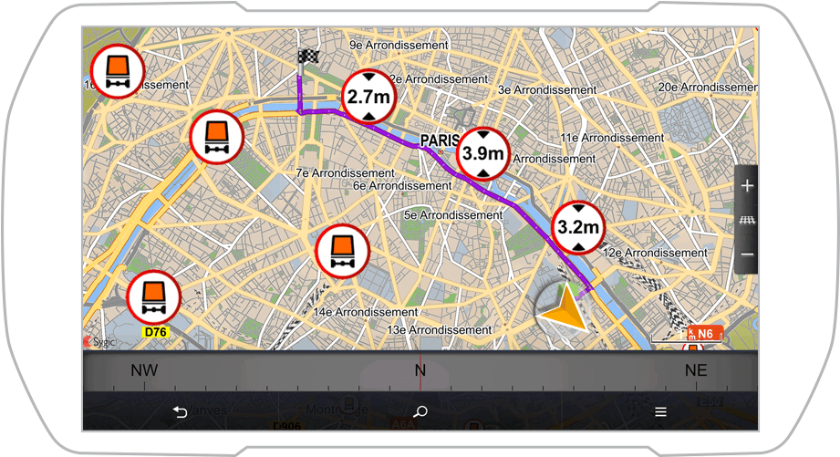 Sygic Truck Routing Offers The Latest Truck Specific - Automotive Navigation System (920x600), Png Download
