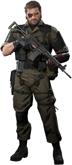 Solid Snake Png - Metal Gear Solid V The Phantom Pain Render (484x600), Png Download