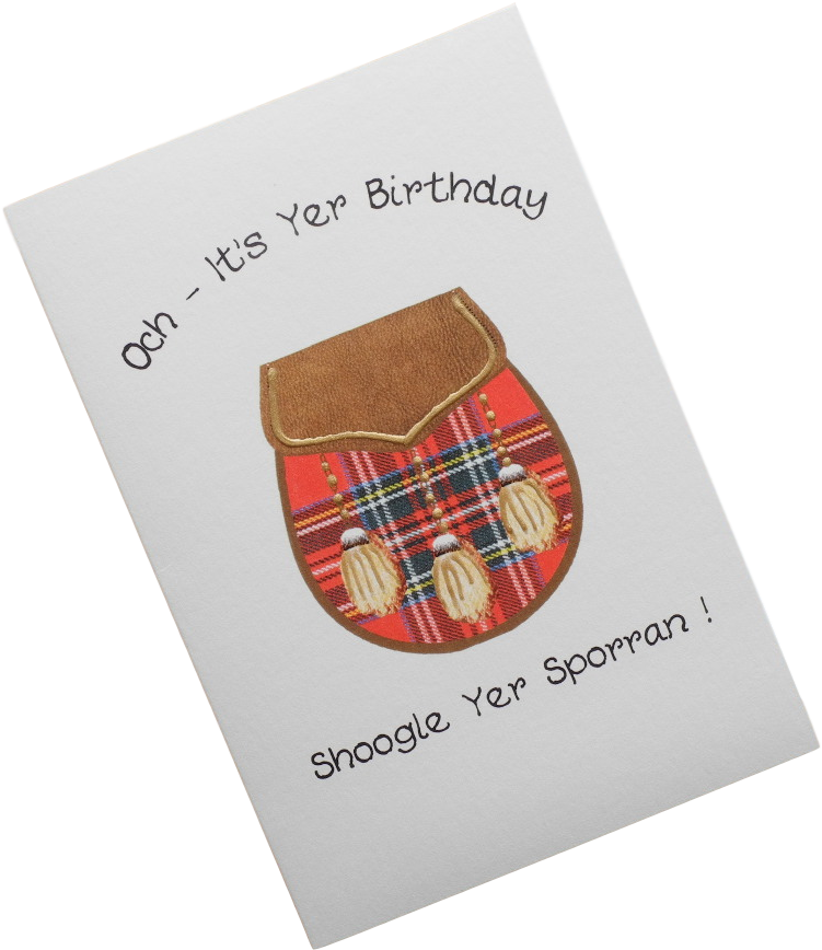 Birthdaytartan Sporran Mither Tongue Png Tartan Sporran - Greeting Card (1280x960), Png Download