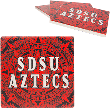 Sdsu Aztec Calendar (500x500), Png Download