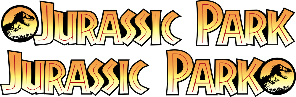 Jp Logo Red Yellow White - Jurassic Park Tour Vehicle Decal (1000x330), Png Download