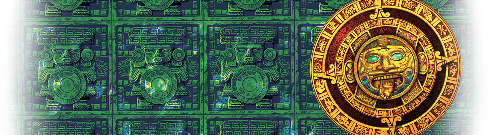 Aztec Sol Burning Hot Jackpot Background Ch - Circle (1700x450), Png Download