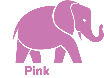 Pink Elephant Movement - Indian Elephant (536x403), Png Download