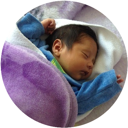 Sleeping-baby - Infant (418x418), Png Download