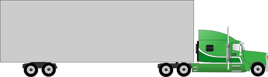 Green Cartoon Truck - Cartoon Green Truck (857x248), Png Download