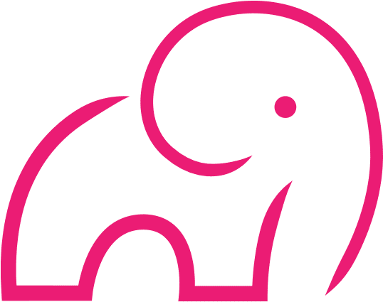 Pink Elephant International (553x424), Png Download
