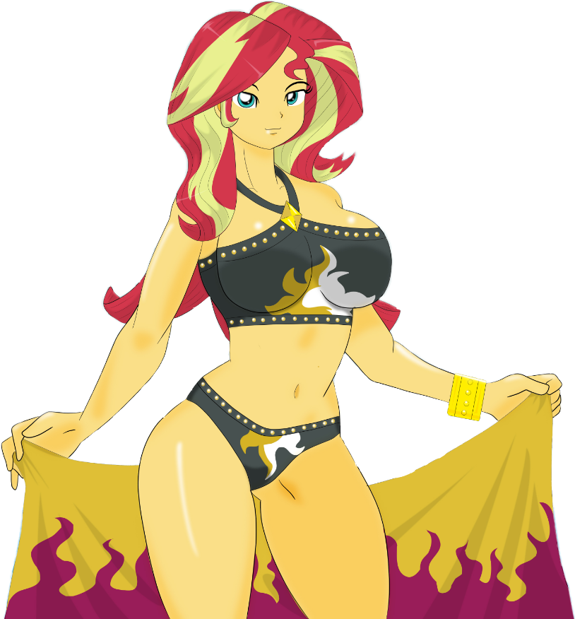 Mlpmlpegequestriagirls Sunsetshimmer Sexy Bikini - My Little Pony: Equestria Girls (814x876), Png Download