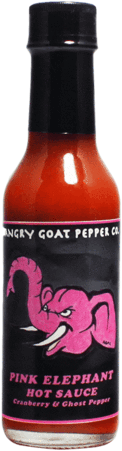 Pink Elephant Hot Sauce 5oz - Angry Goat Pepper Co. Pink Elephant Cranberry (274x479), Png Download