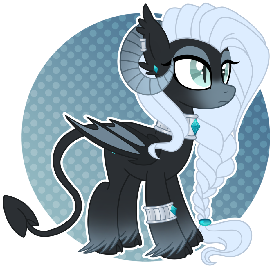 Kazziepones, Bat Wings, Bracelet, Braid, Cloven Hooves, - Mlp Oc Demon Horn (1024x1024), Png Download