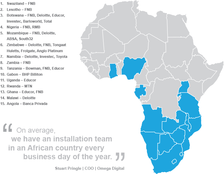 For More Than 16 Years, Omega Digital Has Played An - Africa Map (768x595), Png Download