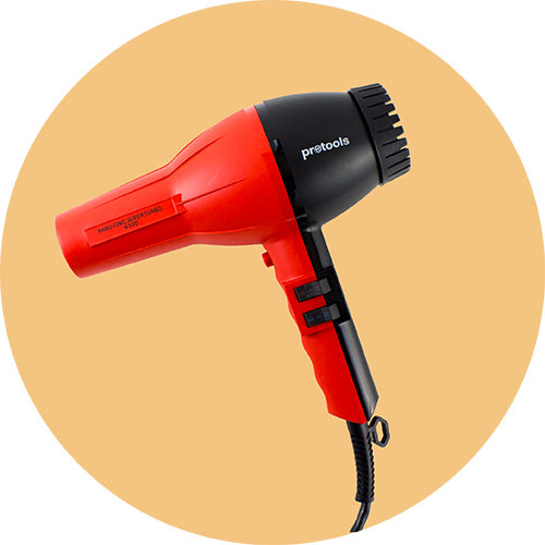 Hair Dryers - Pebco Protools Nano-ionic Ceramic Turbo 4300 (500x500), Png Download
