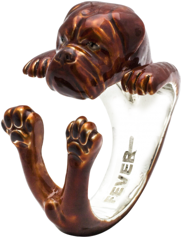 Dogue De Bordeaux Hug Ring - Dogo (740x740), Png Download