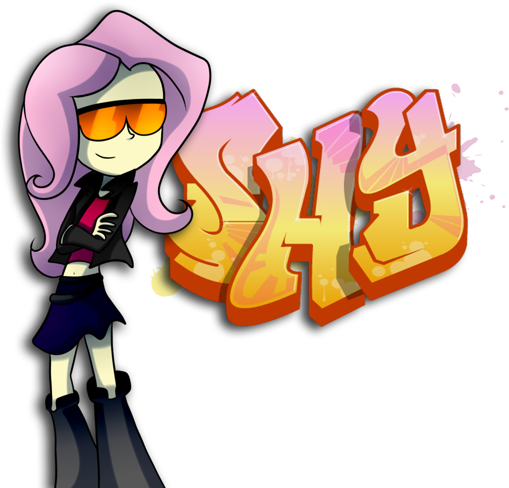 Fj-c, Belly Button, Clothes, Equestria Girls, Fluttershy, - Cartoon (1024x1024), Png Download