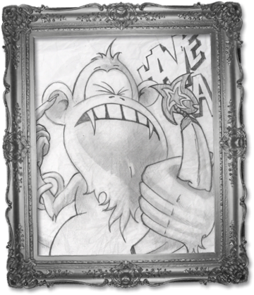 Mybdi Largeframe Napalmmonkey02 - Terry The Aki 06 (366x424), Png Download