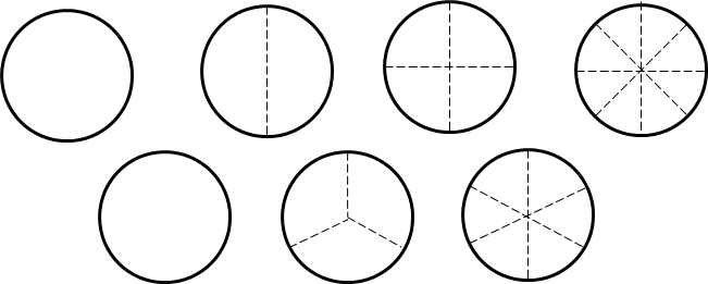 The Students In Mrs - Fraction Circles (651x261), Png Download