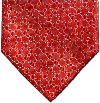 Red Silk With Silvery White Circles - Heart (417x417), Png Download