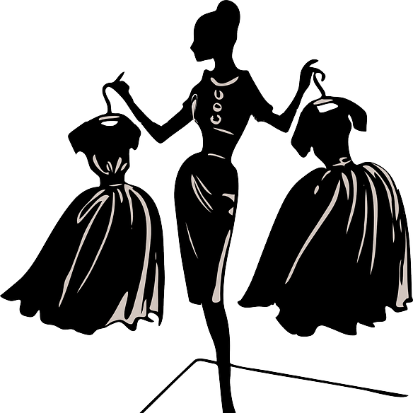 Vestidos Bonitos - Fashion Clip Art (584x584), Png Download