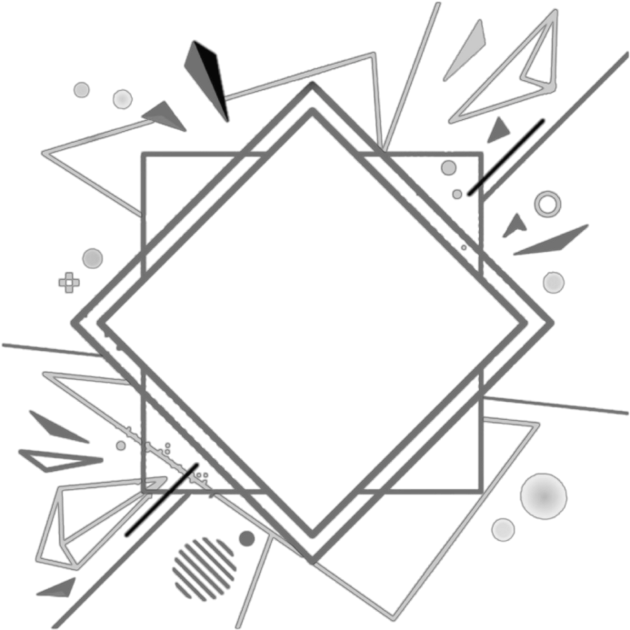 Geometric Kpop Grey Triangle Black White Mq - Diagram (1024x1024), Png Download