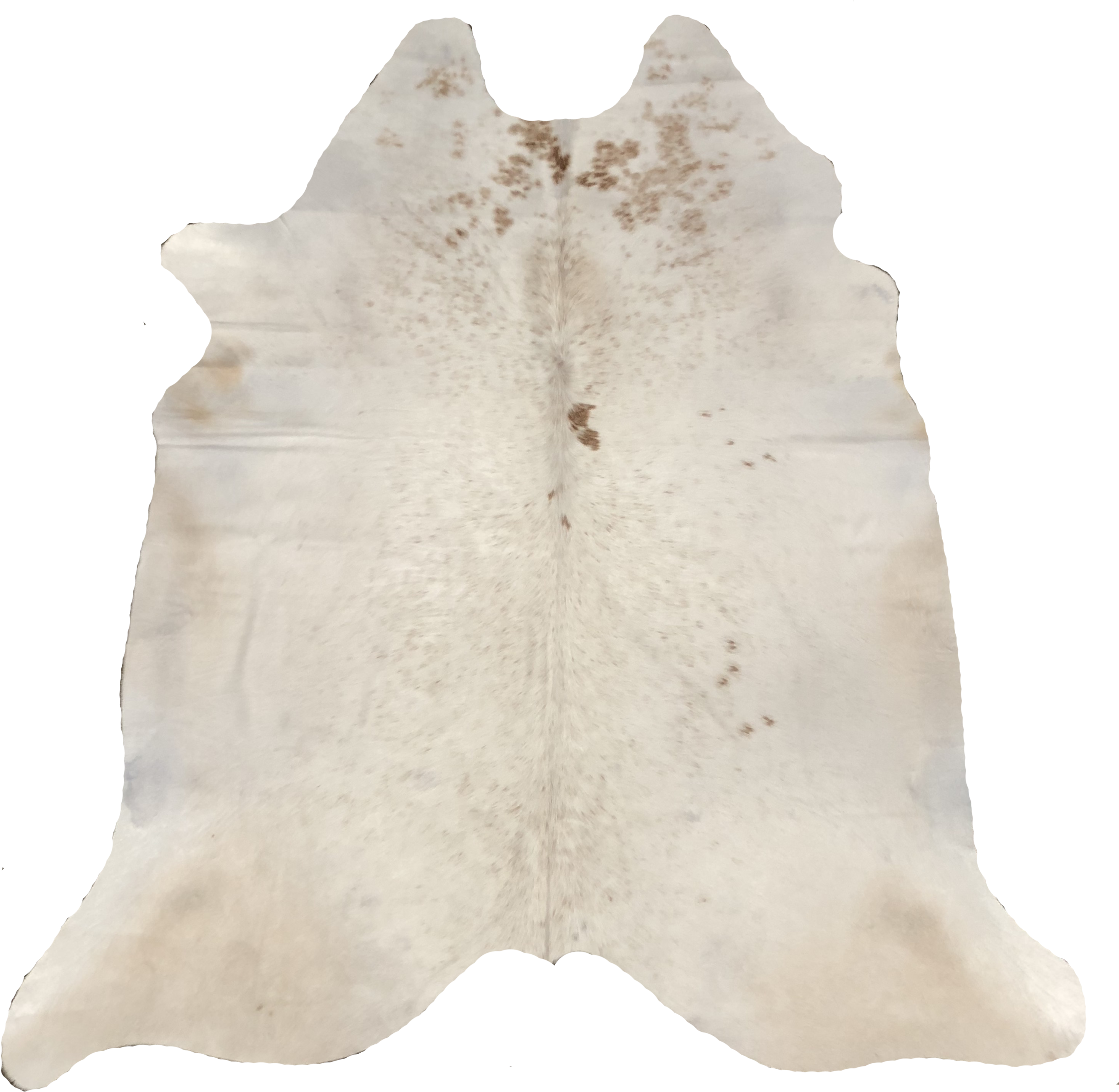 White With Brown Specks Brazilian Cowhide Rug - Carpet (3021x2916), Png Download
