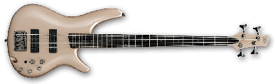 Ibanez Sr Sr300e Champagne Gold - Ibanez Sr300e 4 String Bass Champagne Gold (390x344), Png Download