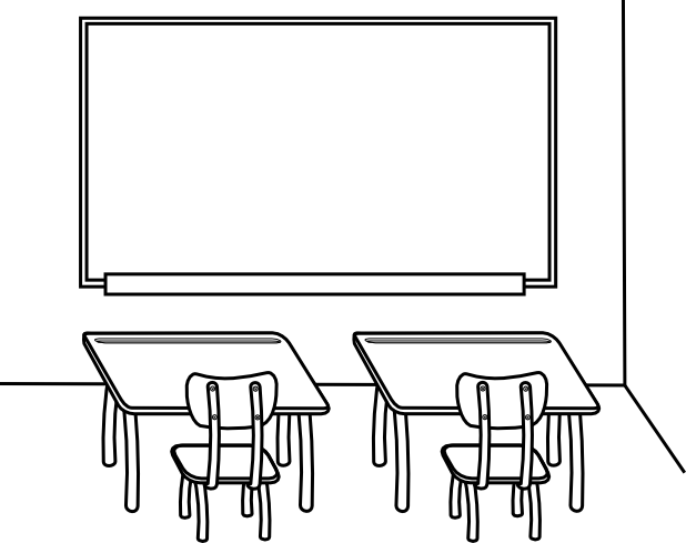 Fichero “alí” Svg - Dibujos De Aulas Escolares (618x489), Png Download